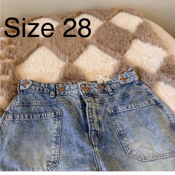 Free People We The Free Palmer Cuffed Jeans, La La Land. - Picture 11 of 13